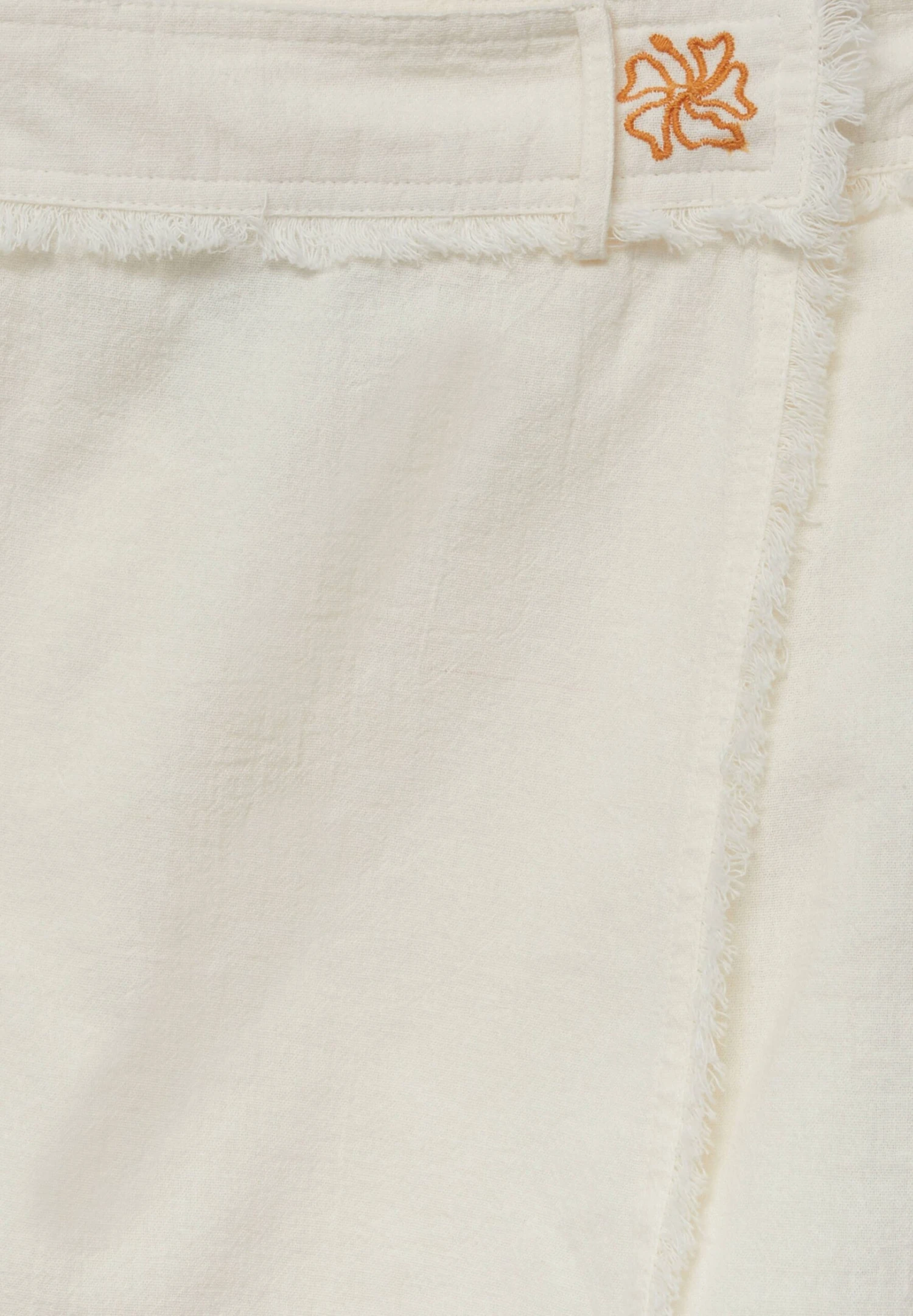 PULL & BEAR With Frayed Edges - A-Lijn Rok - White - Afbeelding 6