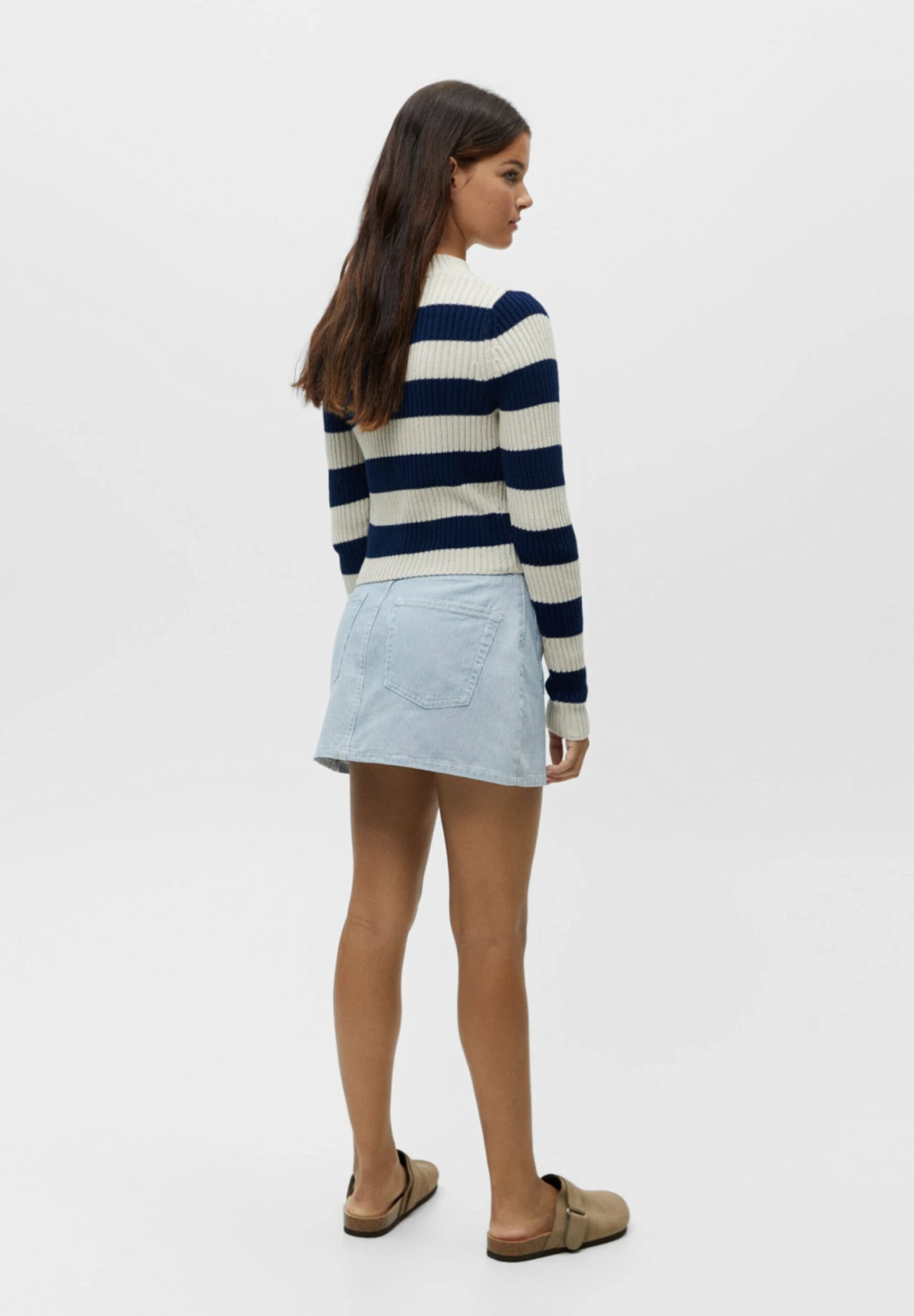 PULL & BEAR With Mock Neck Collar - Trui - Mottled Beige - Afbeelding 3