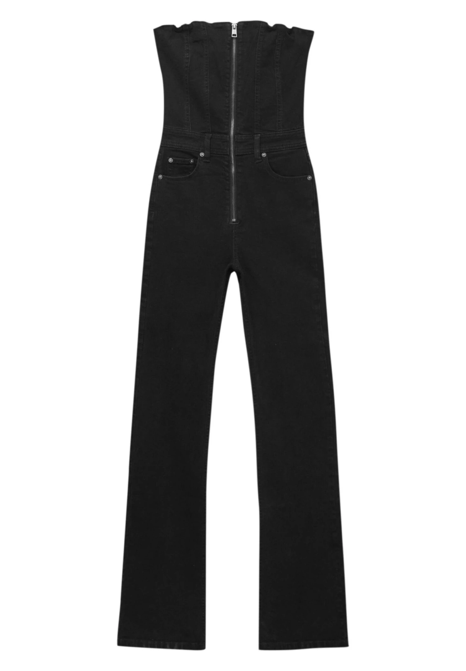 PULL & BEAR Corset - Jumpsuit - Black - Afbeelding 5