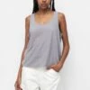 PULL & BEAR Rustic Strappy - Top - Light Grey