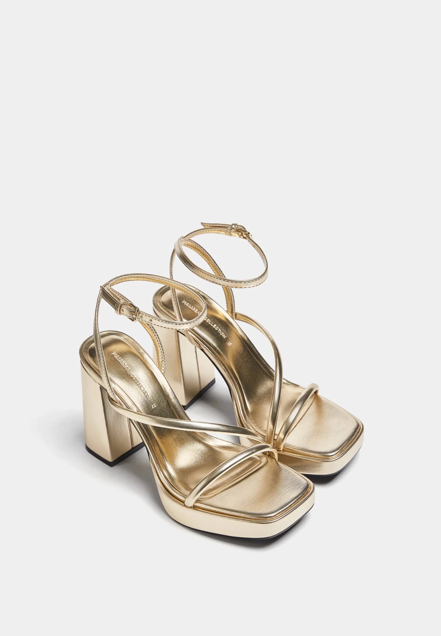 PULL & BEAR Sandalen Met Plateauzool - Gold Coloured - Afbeelding 3