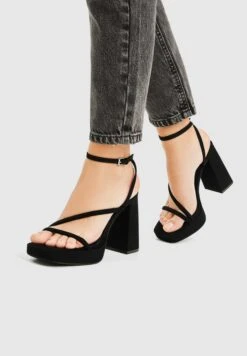 PULL & BEAR Sandalen Met Hoge Hak - Black
