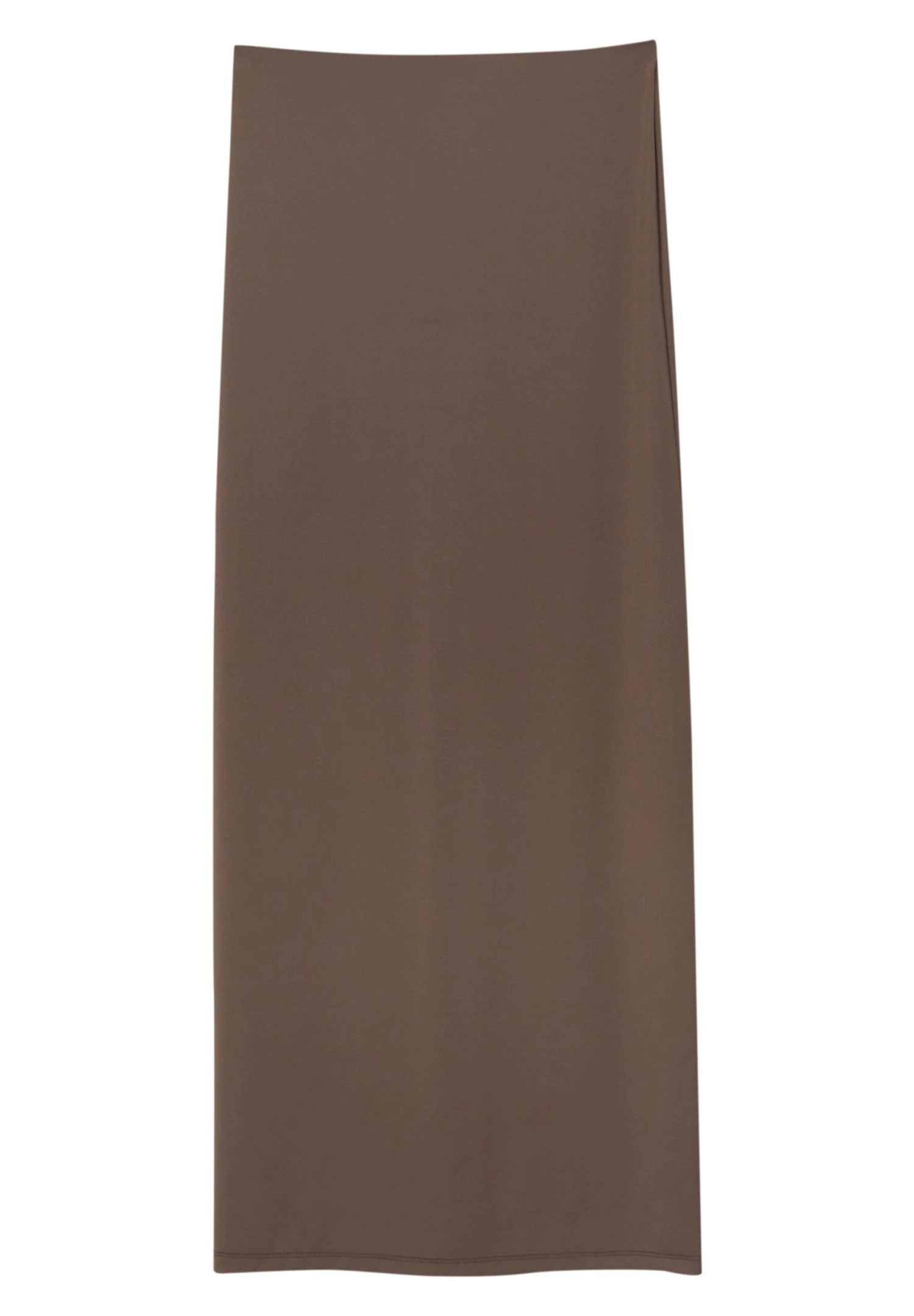 PULL & BEAR Basic-Midi - Kokerrok - Dark Brown - Afbeelding 5