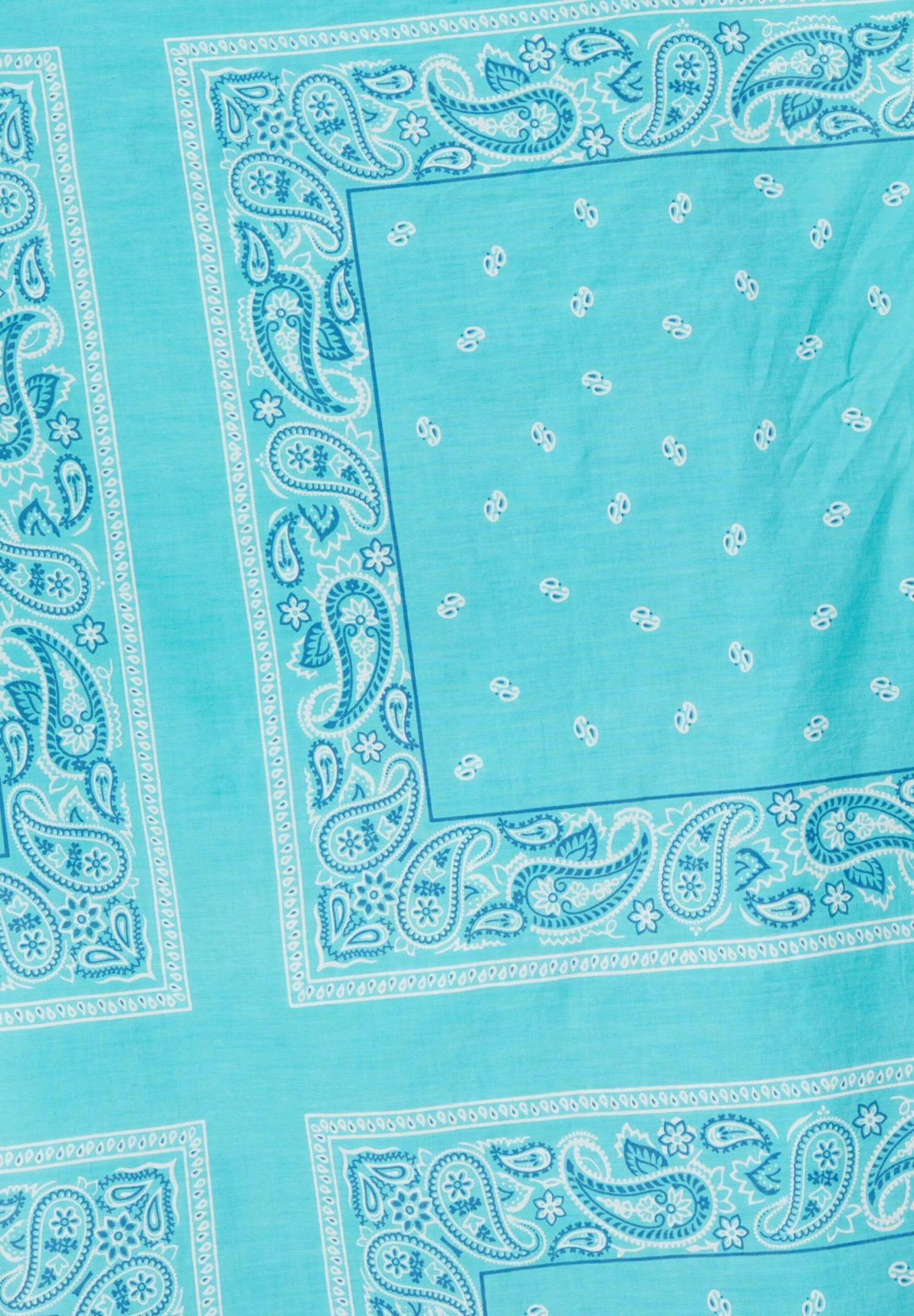 PULL & BEAR Printed Bandana-Style Sarong - Strandaccessoire - Blue - Afbeelding 6