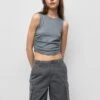 PULL & BEAR Bermuda- Shorts - Dark Grey