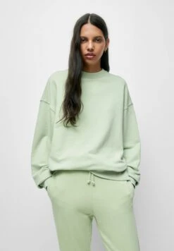 PULL & BEAR Basic Faded- Sweater - Green