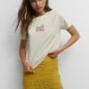 PULL & BEAR Power Of The Sun - T-Shirt Print - Beige