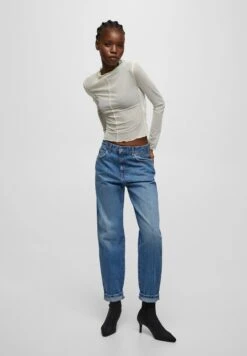 PULL & BEAR Gaucho - Straight Leg Jeans - Blue Denim