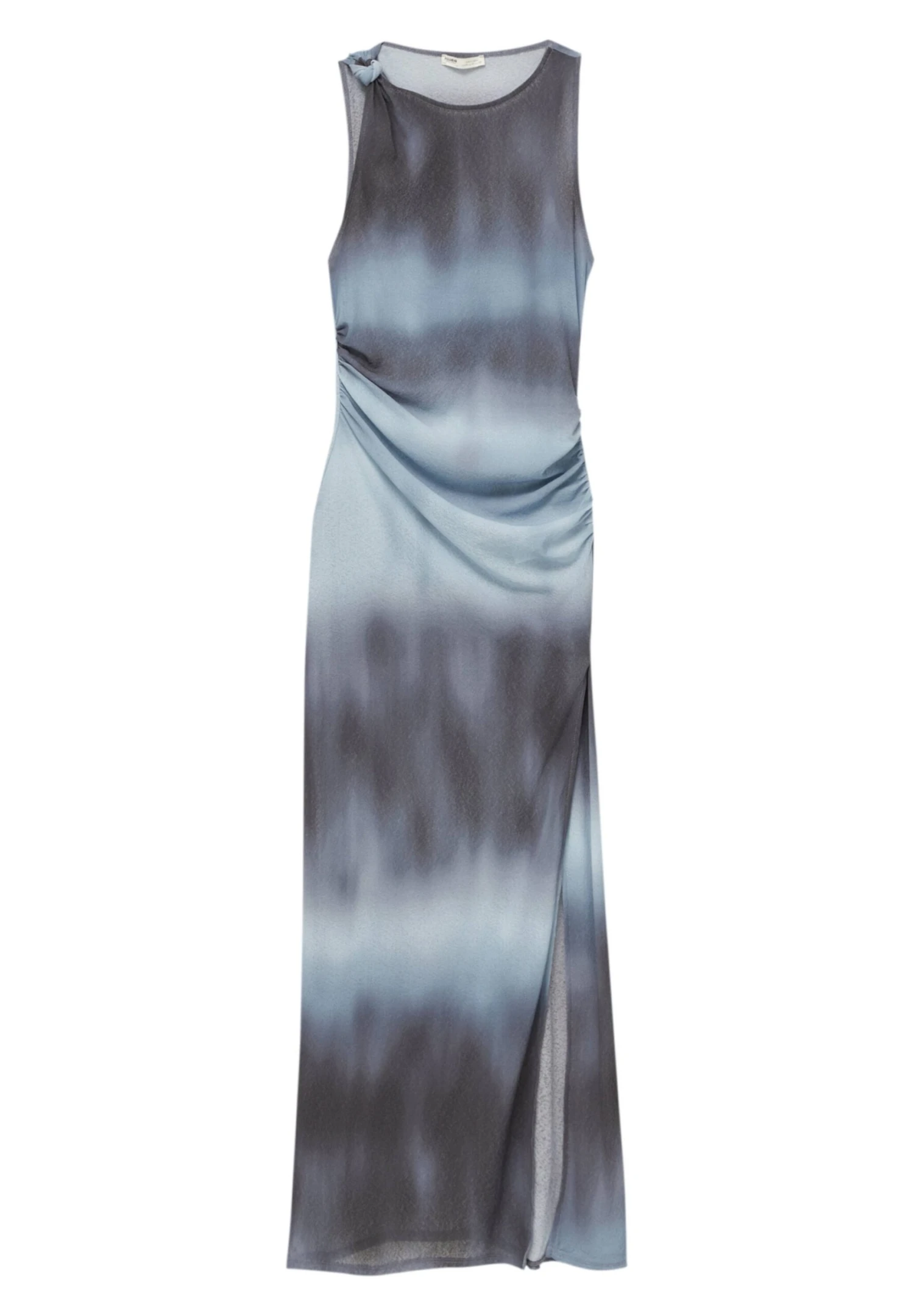 PULL & BEAR Long Tie-Dye- Maxi-Jurk - Light Blue - Afbeelding 6