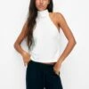 PULL & BEAR Open-Back Halter - Top - White