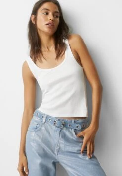 PULL & BEAR With Eyelets - Riem - Blue Denim