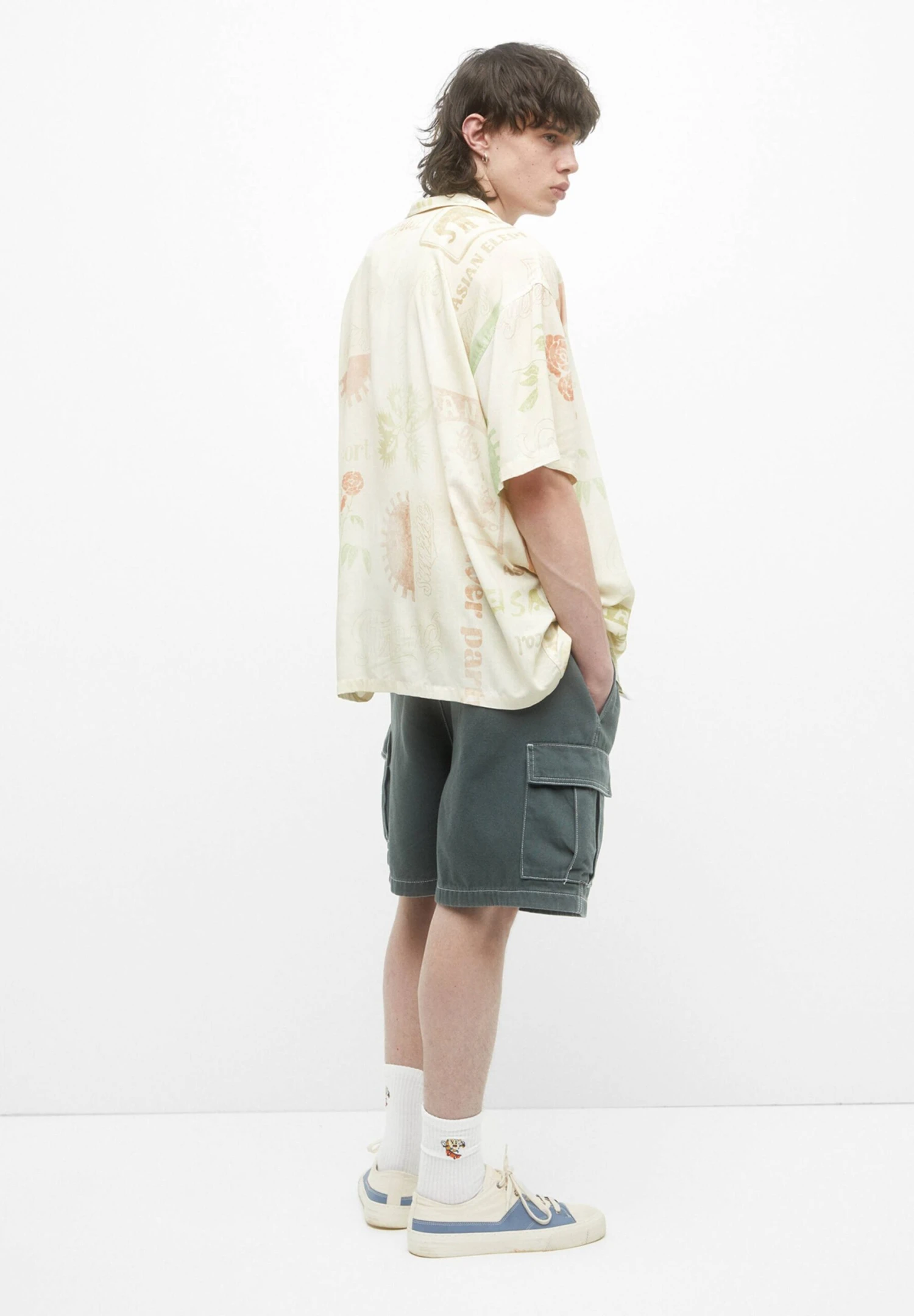 PULL & BEAR Print- Overhemd - White - Afbeelding 4