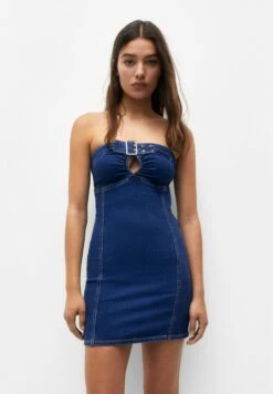 PULL & BEAR With Buckle - Spijkerjurk - Blue