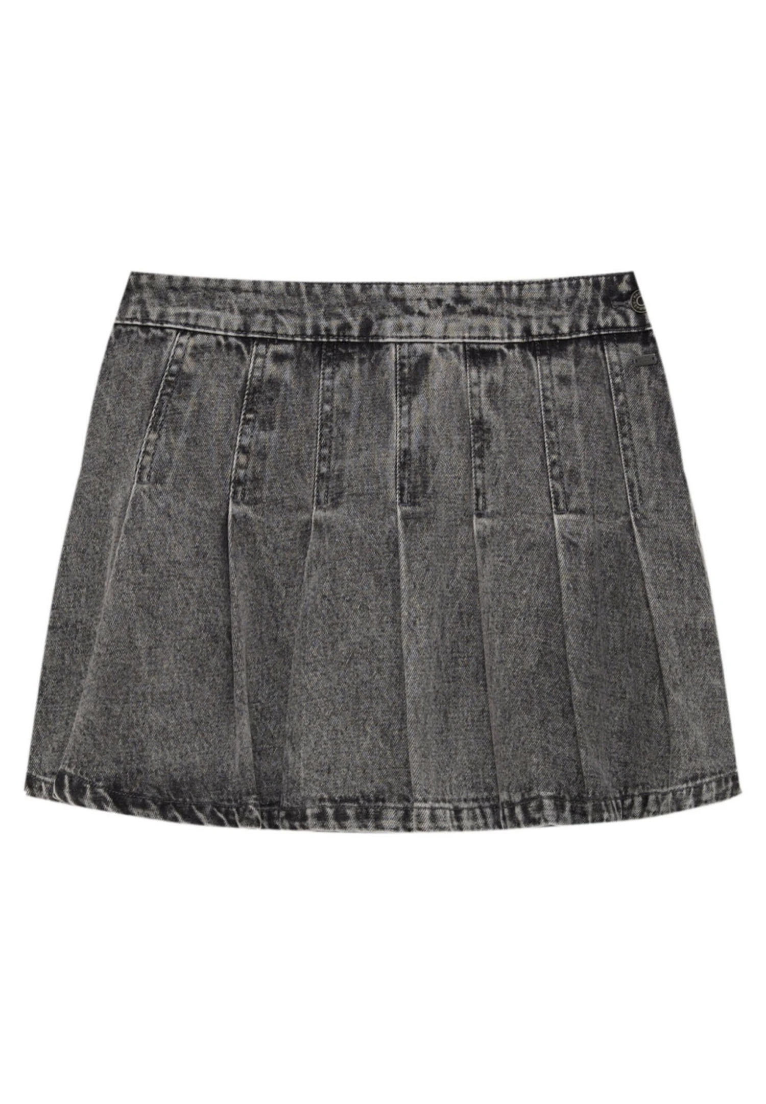 PULL & BEAR With Box Pleats - Plooirok - Dark Grey - Afbeelding 5