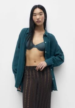 PULL & BEAR Rustic Oversized- Overhemdblouse - Green