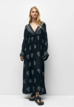 PULL & BEAR Boho - Maxi-Jurk - Black