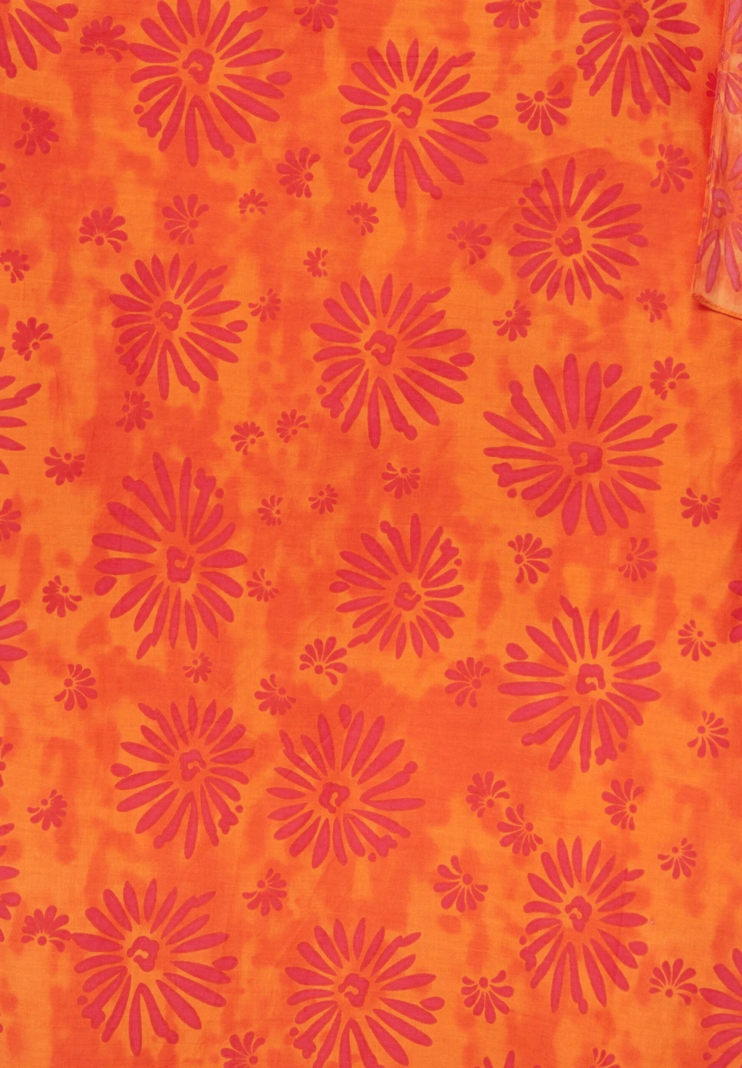 PULL & BEAR Floral Print Sarong - Strandaccessoire - Orange - Afbeelding 4