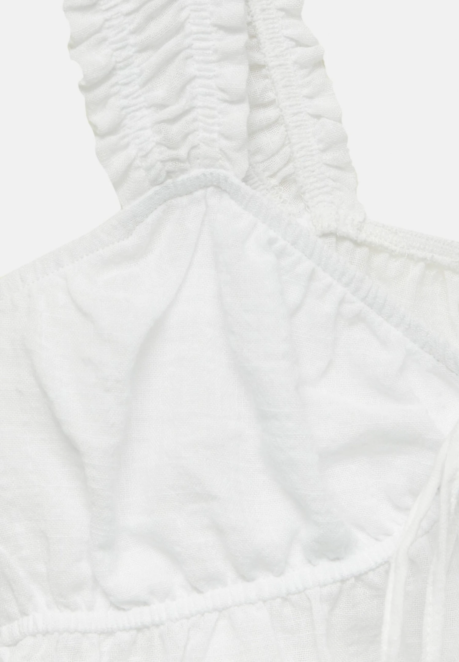 PULL & BEAR Crop With Bow Detail - Top - White - Afbeelding 7