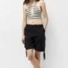 PULL & BEAR Halter - Top - Black