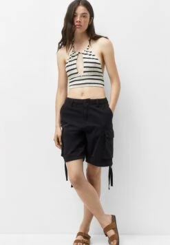 PULL & BEAR Halter - Top - Black