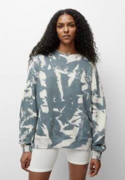 PULL & BEAR Embroidered Tie-Dye- Sweater - Stone