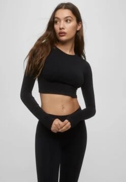 PULL & BEAR Longsleeve - Black