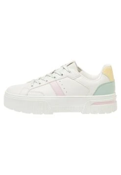 PULL & BEAR Casual Contrast- Sneakers Laag - White