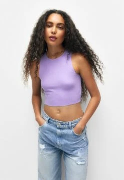 PULL & BEAR Basic 3 Pack - Top - Lilac