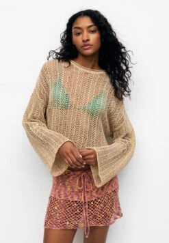 PULL & BEAR Open - Trui - Camel