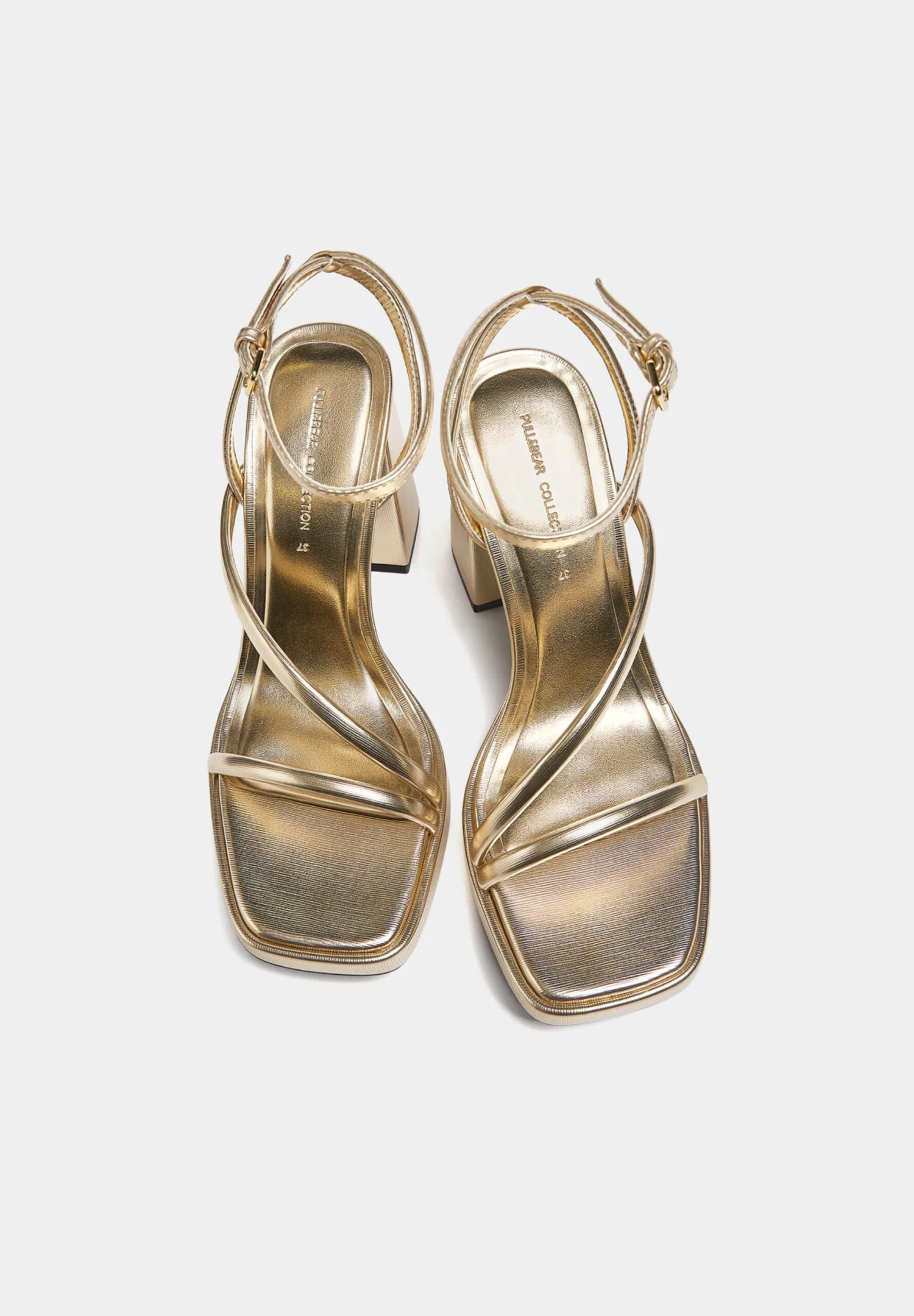 PULL & BEAR Sandalen Met Plateauzool - Gold Coloured - Afbeelding 4