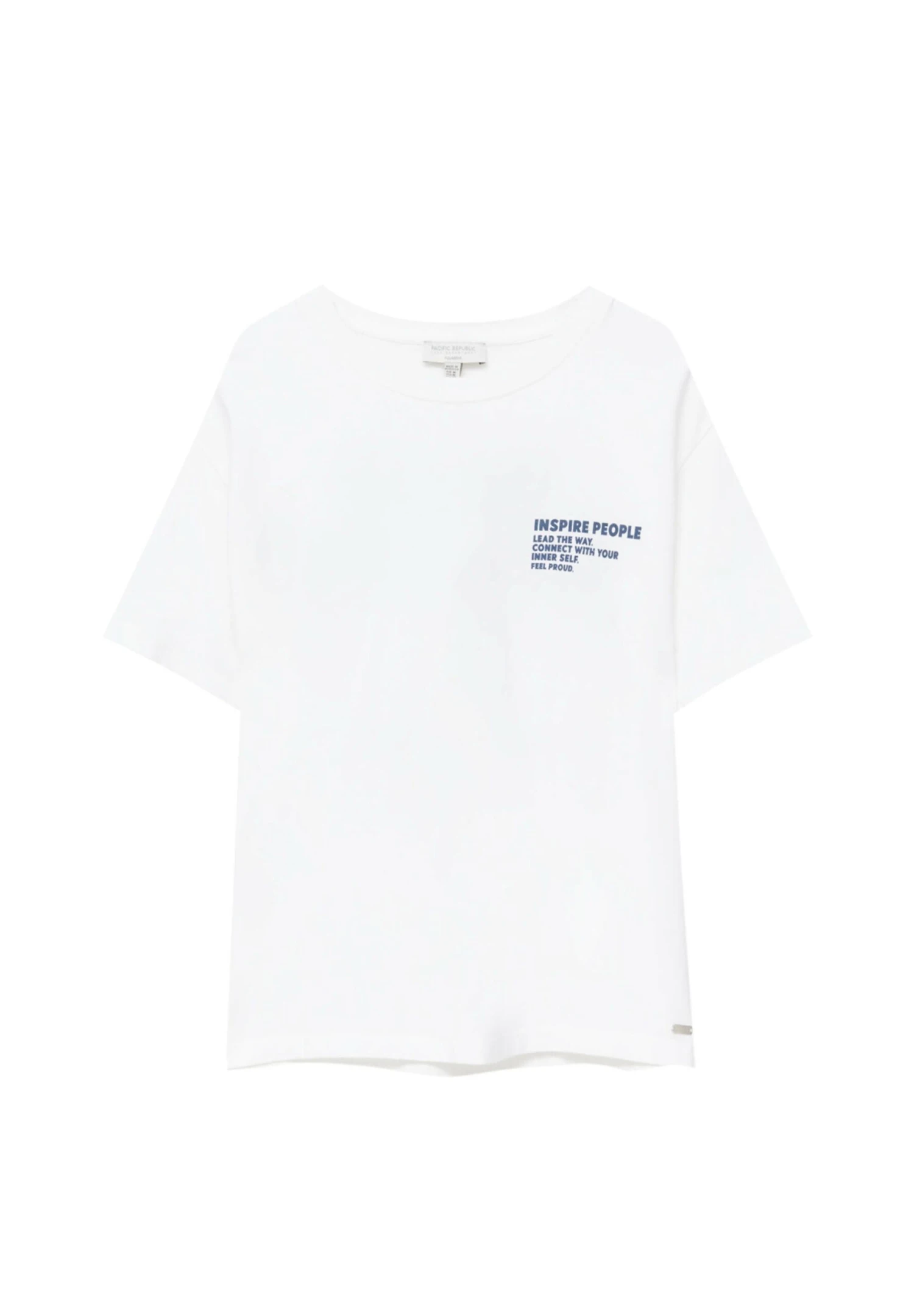 PULL & BEAR Short Sleeve With Slogan - T-Shirt Print - White - Afbeelding 6