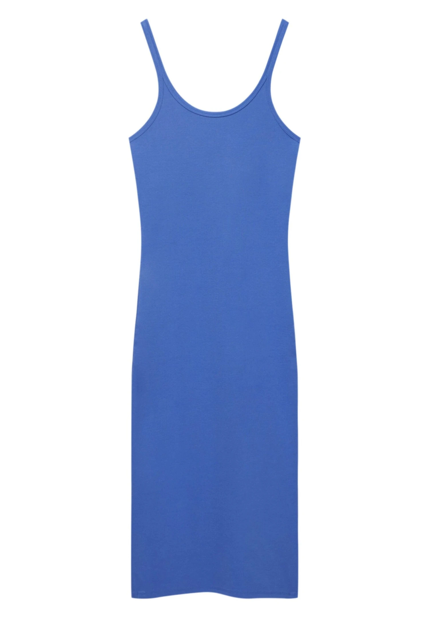 PULL & BEAR Basic Midi - Jerseyjurk - Blue - Afbeelding 5