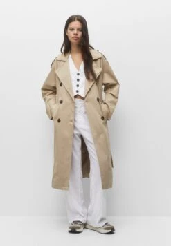PULL & BEAR Basic- Trenchcoat - Beige