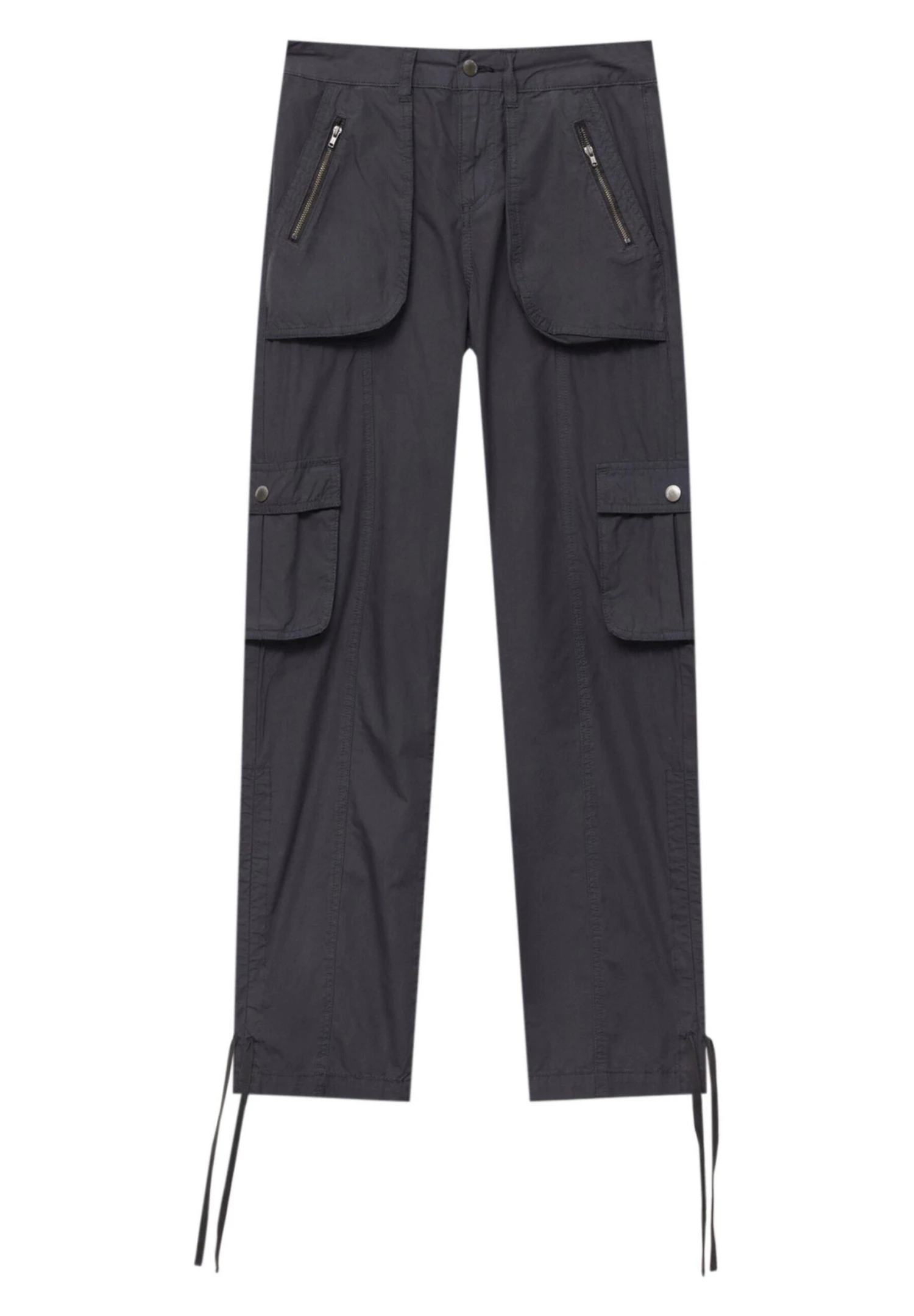 PULL & BEAR With Zips - Cargobroek - Dark Grey - Afbeelding 5