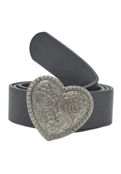 PULL & BEAR Heart Buckle- Riem - Black