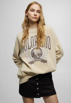 PULL & BEAR A-Lijn Rok - Mottled Black