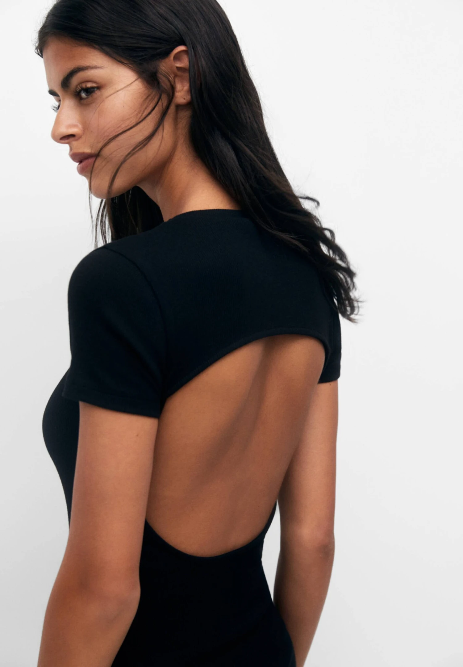 PULL & BEAR Basic Short - Jurk - Black - Afbeelding 4