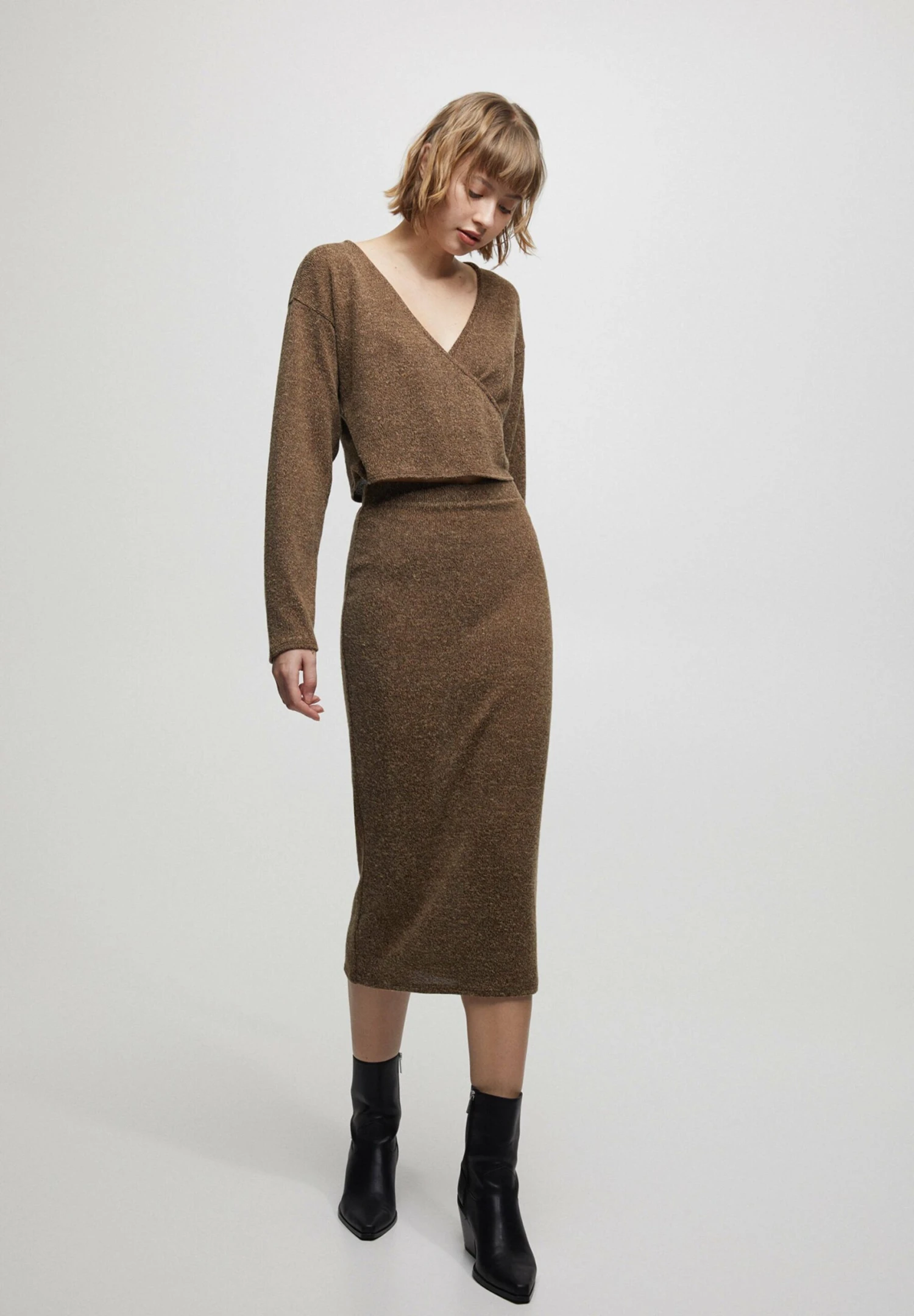 PULL & BEAR Soft - Kokerrok - Brown - Afbeelding 2