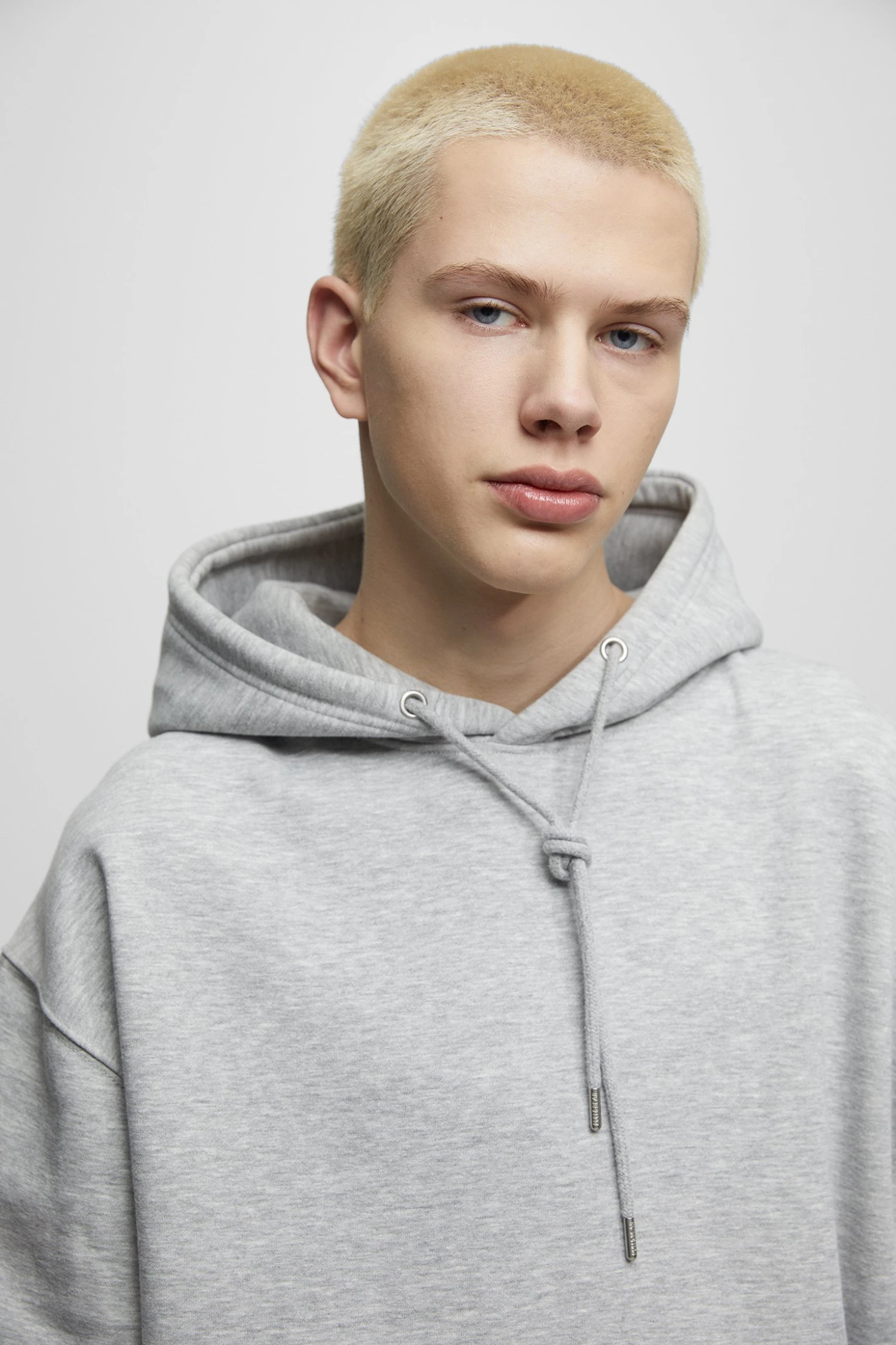 PULL & BEAR Basic - Hoodie - Grey - Afbeelding 4
