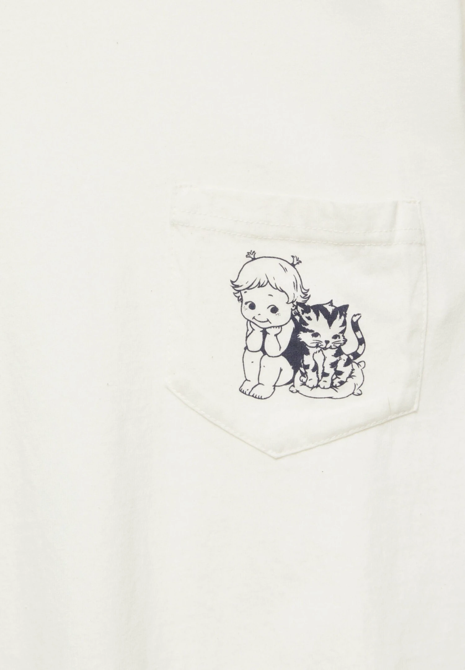 PULL & BEAR Short Sleeve With Pocket - T-Shirt Print - Beige - Afbeelding 6