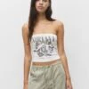 PULL & BEAR Nirvana-Bandeau - Top - White