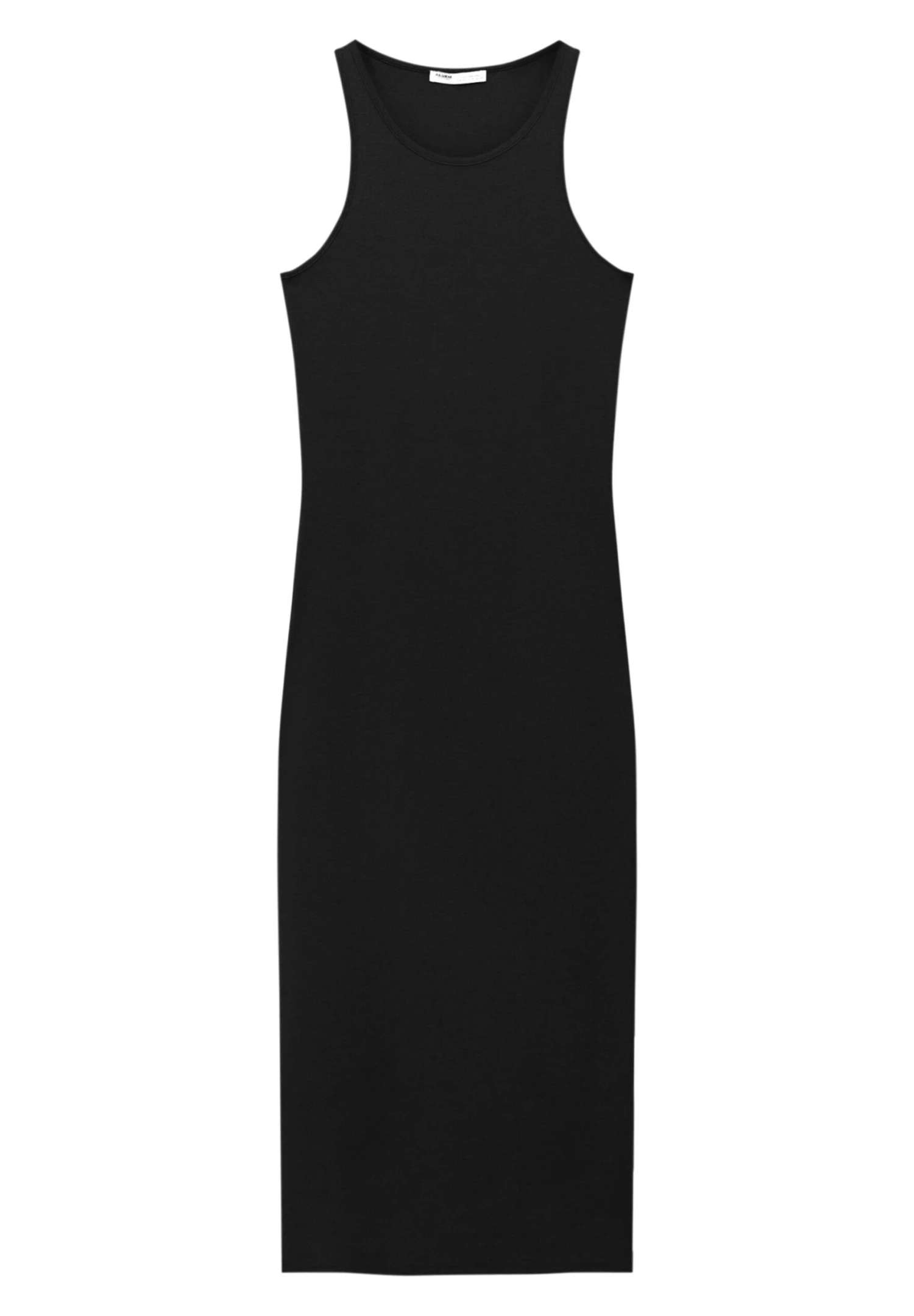 PULL & BEAR Sleeveless Fitted Midi- Jurk - Black - Afbeelding 5