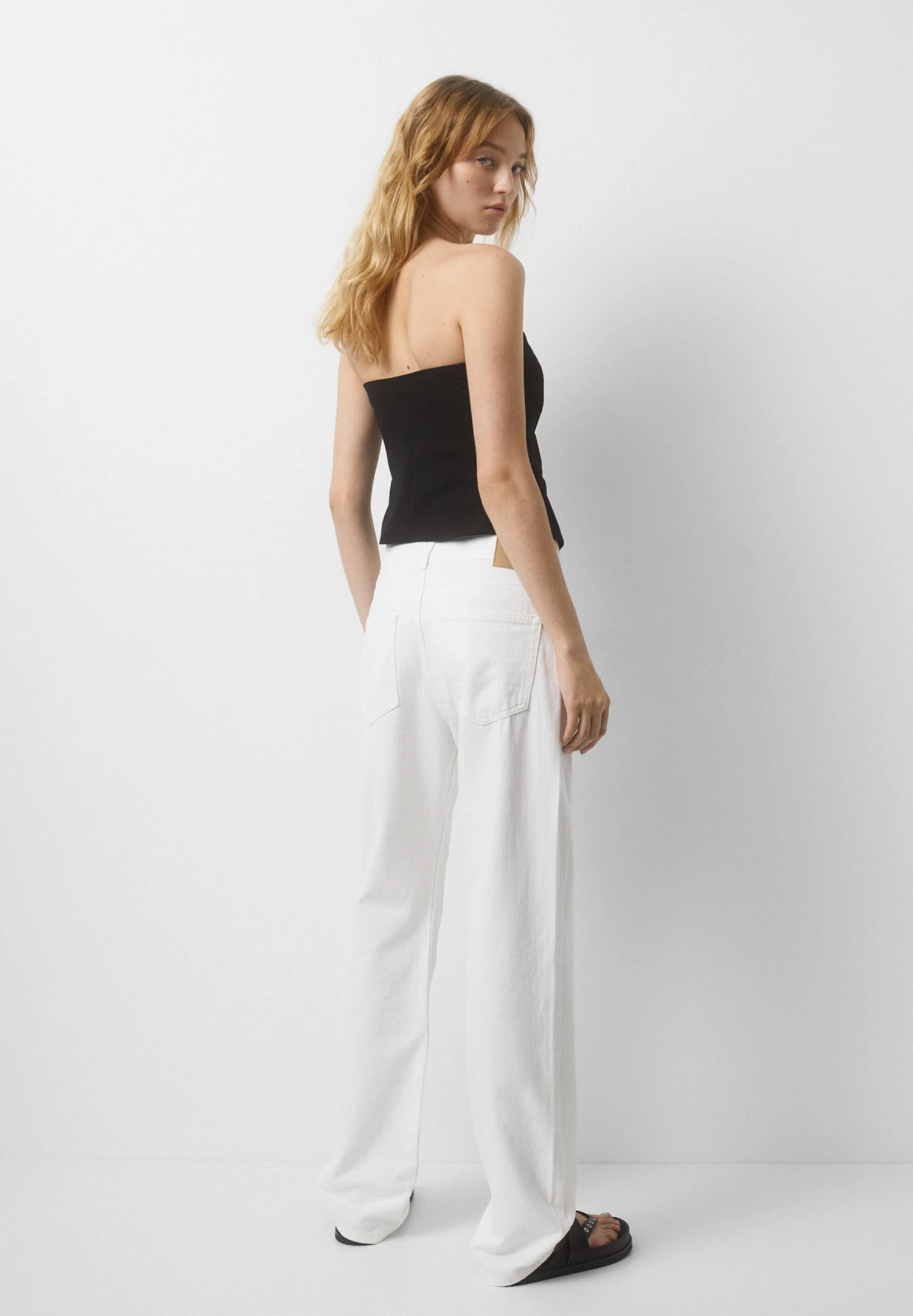 PULL & BEAR Smart Strapless - Top - Black - Afbeelding 3