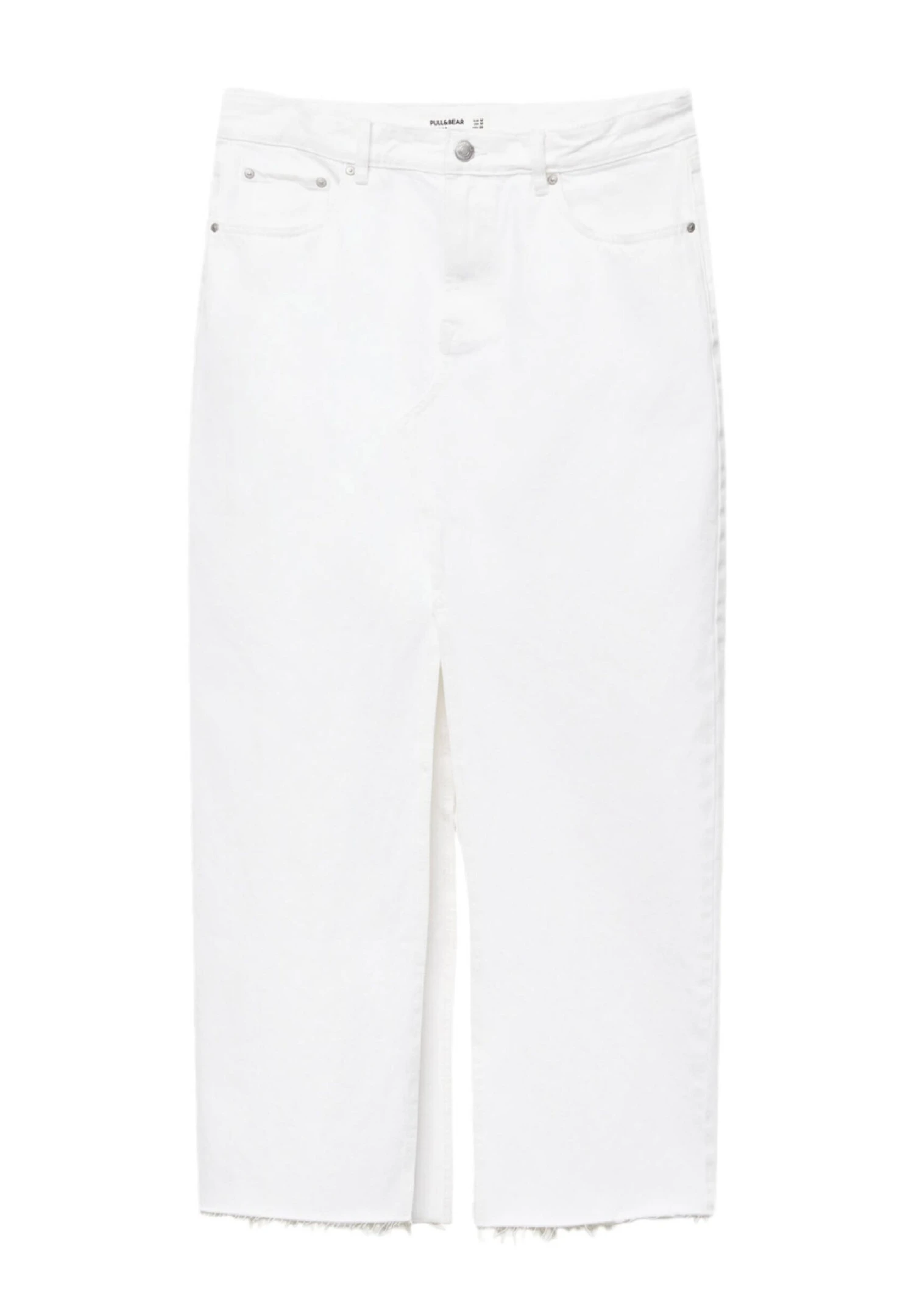 PULL & BEAR Long Denim Skirt - Kokerrok - White - Afbeelding 5
