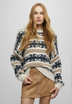 PULL & BEAR A-Lijn Rok - Beige