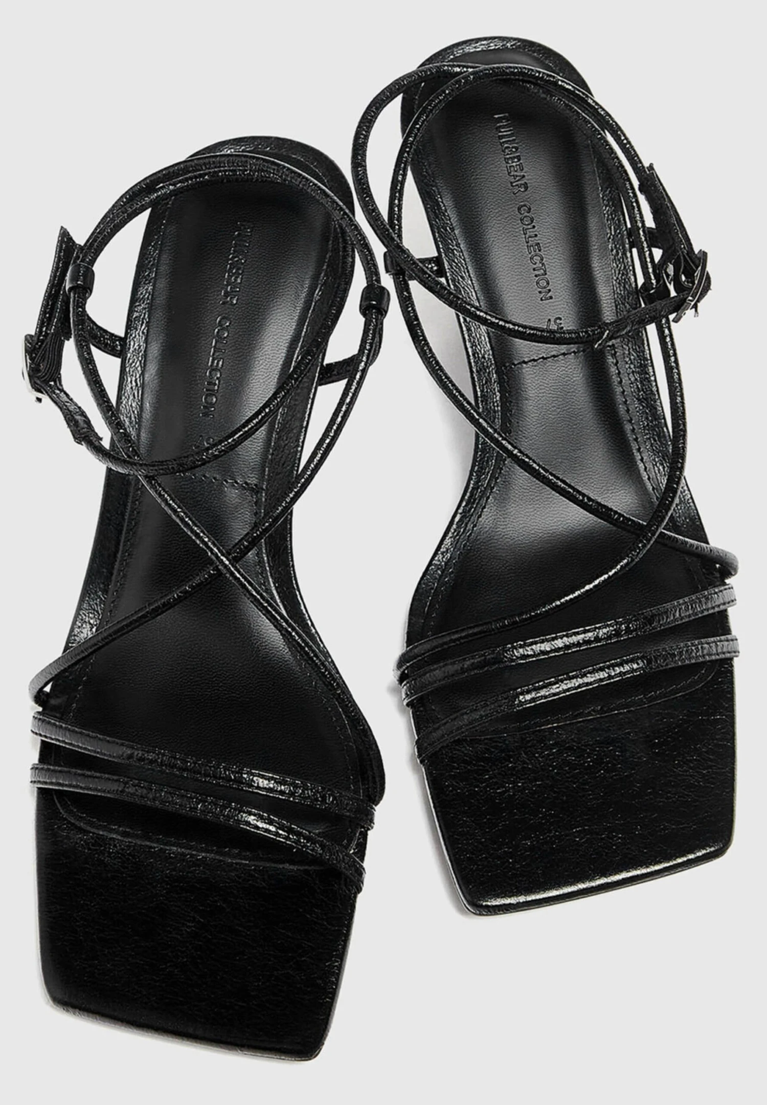 PULL & BEAR Tacón Tiras - Sandalen - Black - Afbeelding 3