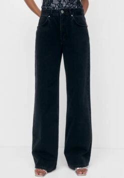 PULL & BEAR Flared Jeans - Black Denim