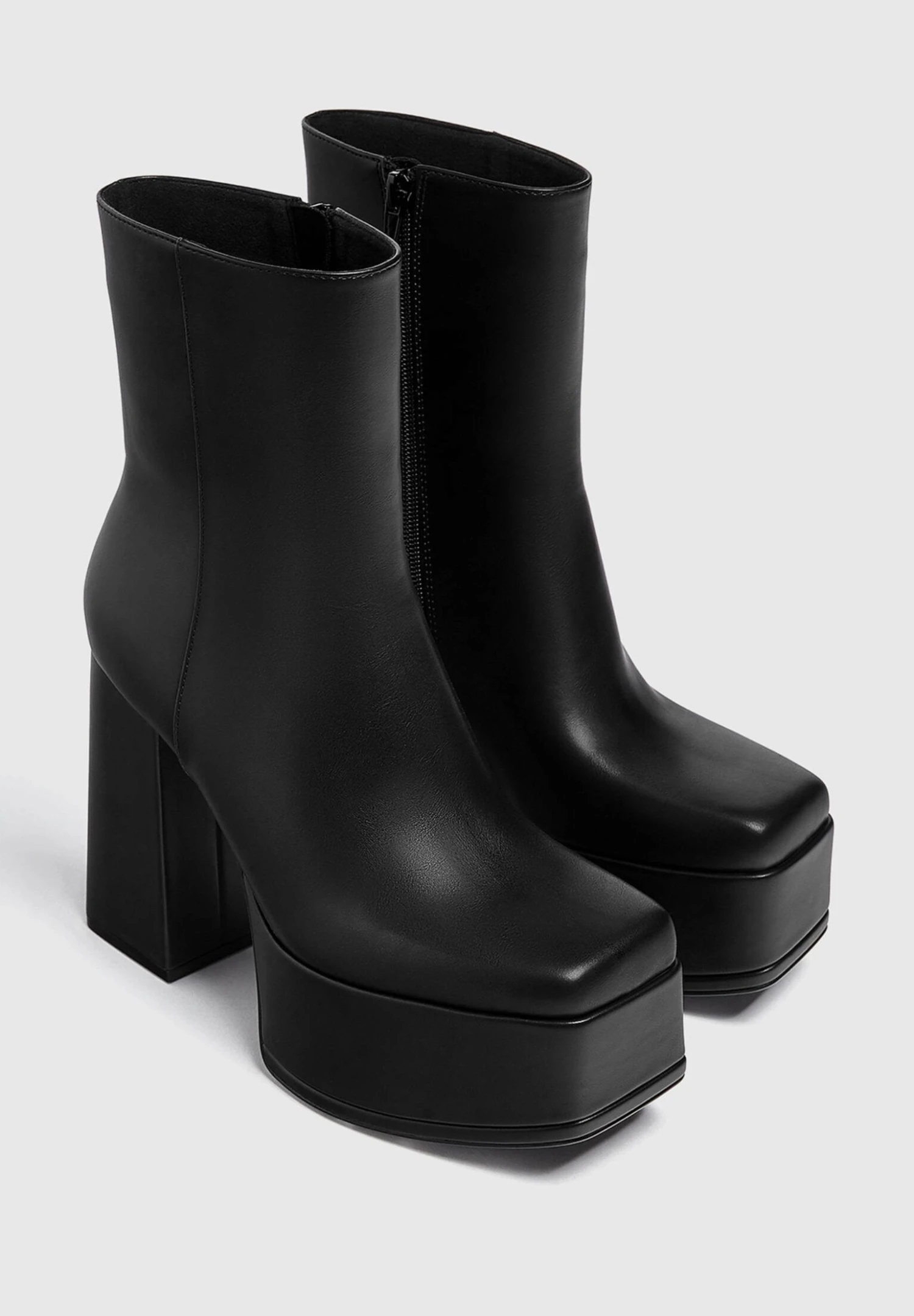 PULL & BEAR Mit Maxi Plateau - Korte Laarzen - Black - Afbeelding 3