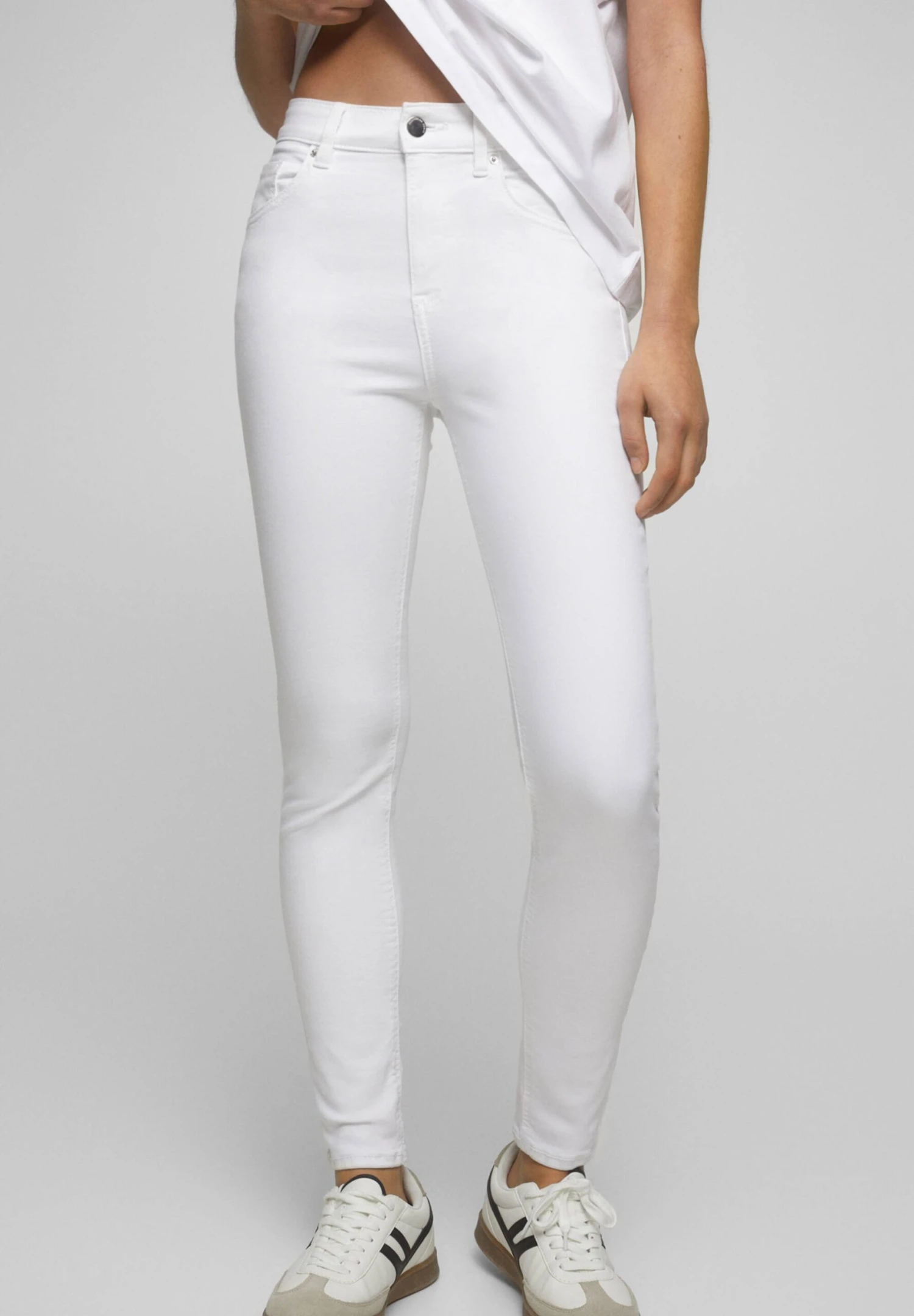 PULL & BEAR Push Up- Jeans Skinny Fit - White
