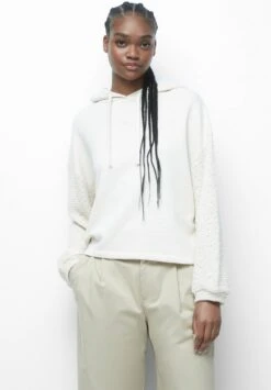 PULL & BEAR Crochet - Hoodie - Beige